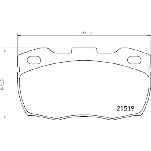 Bremsbelagsatz Scheibenbremse Hella Pagid 8DB 355 012-871 für Land Rover