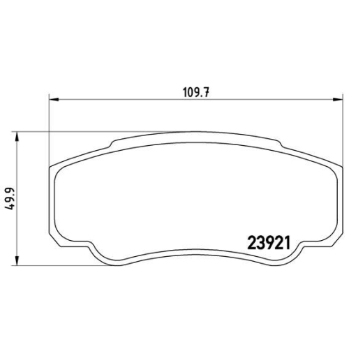 Bremsbelagsatz Scheibenbremse Brembo P23093 Prime Line für Citroën Fiat Peugeot