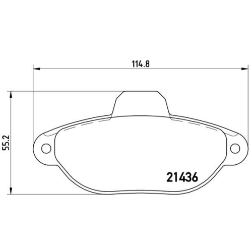 Bremsbelagsatz Scheibenbremse Brembo P23096 Prime Line für Fiat Vorderachse