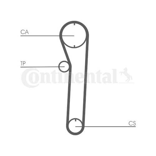 Zahnriemen Continental Ctam CT680 für Bedford Daihatsu Subaru Suzuki Toyota