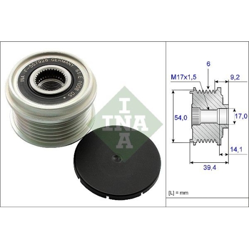 Generatorfreilauf Ina 535 0151 10 für Citroën Fiat Opel Peugeot Vauxhall