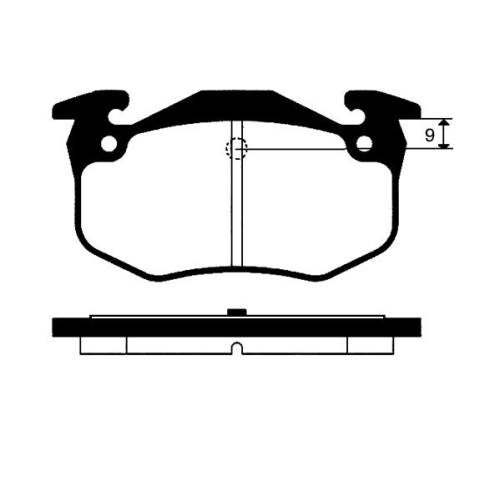 Bremsbelagsatz Scheibenbremse Raicam RA.0608.1 für Renault Hinterachse