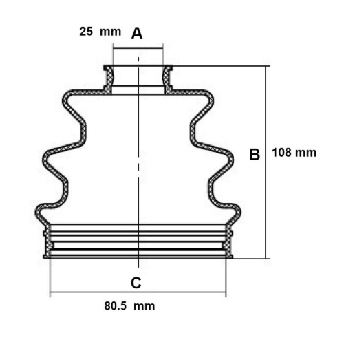 Faltenbalgsatz Antriebswelle Red-line 59KI008 für Audi Chrysler Mazda VW Hyundai