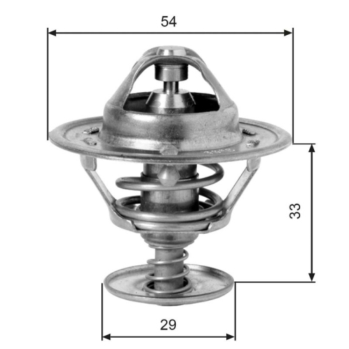 Thermostat Kühlmittel Gates TH12988G1 für Austin Ford Jaguar MG Nissan Rover