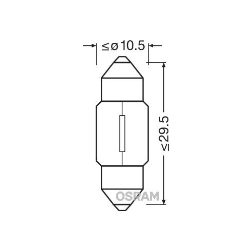 Glühlampe Handschuhfachleuchte Ams-osram 6438 Original für