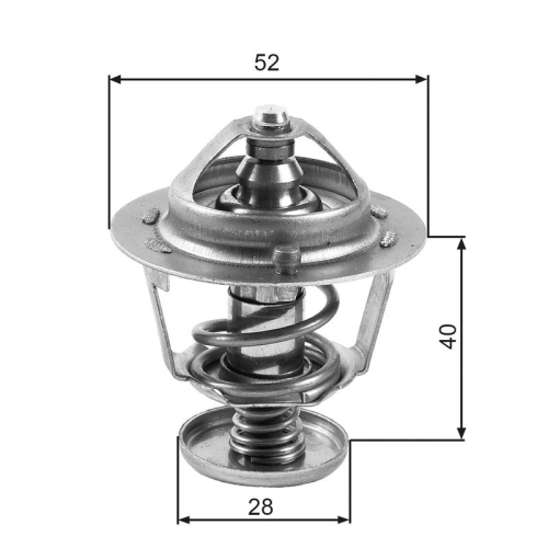 Thermostat Kühlmittel Gates TH24782G1 für Ford Mazda Suzuki Ford Usa