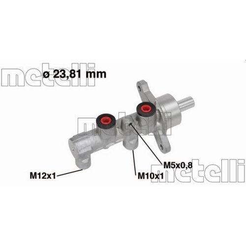 Hauptbremszylinder Metelli 05-0711 für Opel