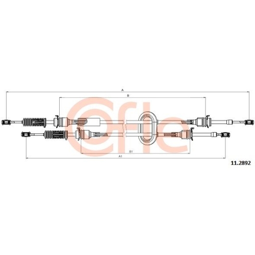 Seilzug Schaltgetriebe Cofle 11.2892 für Renault