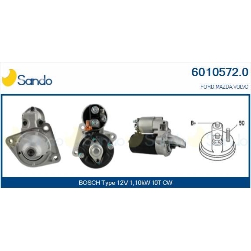 Starter Sando 6010572.0 für Ford