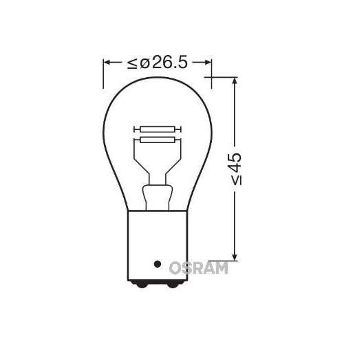 Glühlampe Brems /schlusslicht Osram 7225 Original für Jenbacher