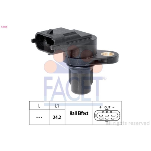 Sensor Nockenwellenposition Facet 9.0556 Made In Italy - Oe Equivalent für Kia