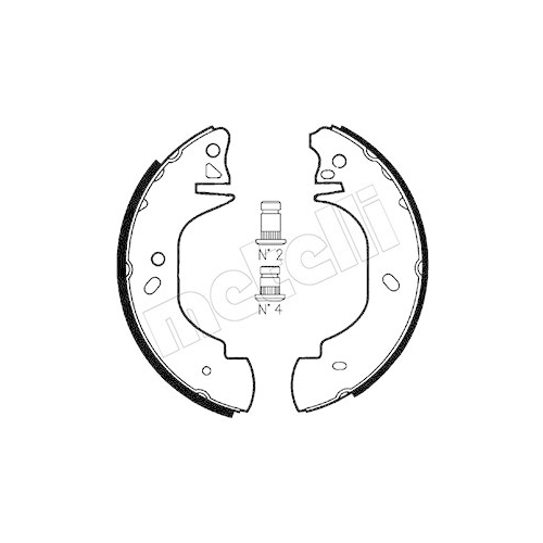 Bremsbackensatz Metelli 53-0126 für Ford Hinterachse