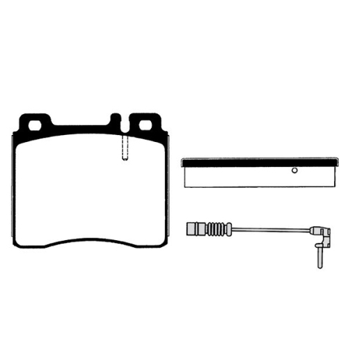 Bremsbelagsatz Scheibenbremse Raicam RA.0497.2 für Mercedes Benz Mercedes Benz