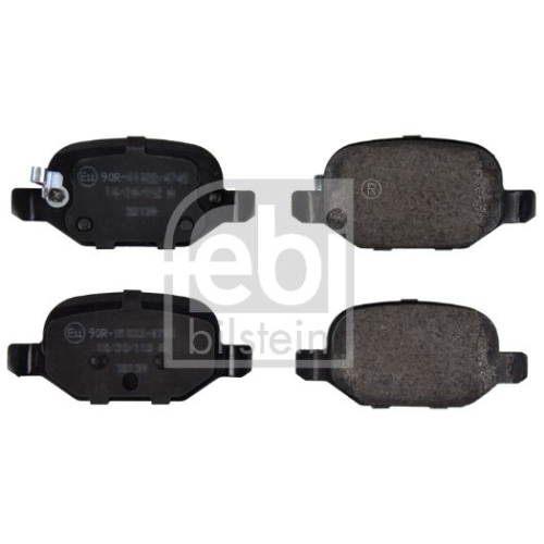 Bremsbelagsatz Scheibenbremse Febi Bilstein 173785 für Fiat Hinterachse