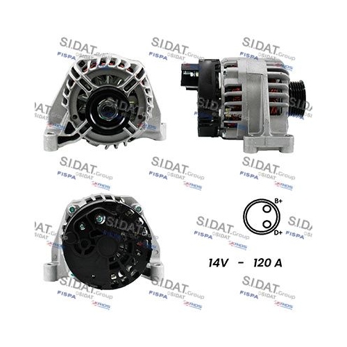 Generator Sidat A12DE0030A2 für Alfa Romeo Fiat Ford Lancia