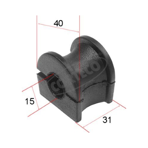 Lagerung Stabilisator Corteco 80000462 für Ford Vorderachse Links Rechts