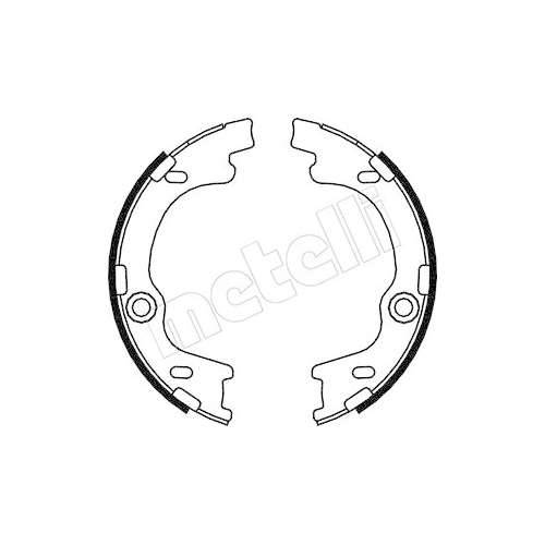 Bremsbackensatz Feststellbremse Metelli 53-0185 für Hyundai Hinterachse