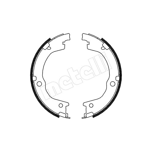 Bremsbackensatz Feststellbremse Metelli 53-0230 für Hyundai Kia Hinterachse