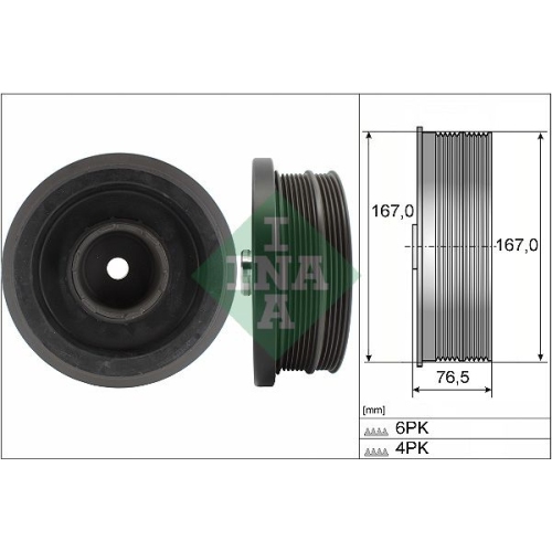 Riemenscheibe Kurbelwelle Ina 544 0082 10 für Bmw Mini