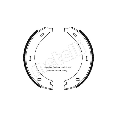 Bremsbackensatz Feststellbremse Metelli 53-0236 für Mercedes Benz Mercedes Benz