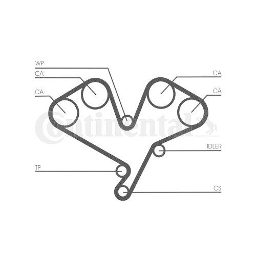Zahnriemen Continental Ctam CT1113 für Mitsubishi