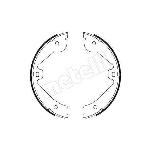 Bremsbackensatz Feststellbremse Metelli 53-0244 für Audi Mercedes Benz Porsche