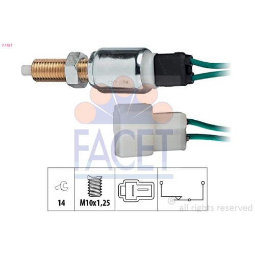 Bremslichtschalter Facet 7.1027 Made In Italy - Oe Equivalent für Daihatsu