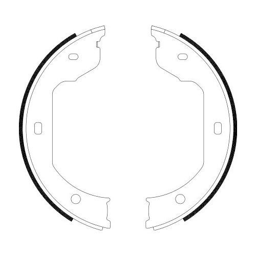 Bremsbackensatz Feststellbremse Hella Pagid 8DA 355 050-471 für Audi Bmw Seat VW