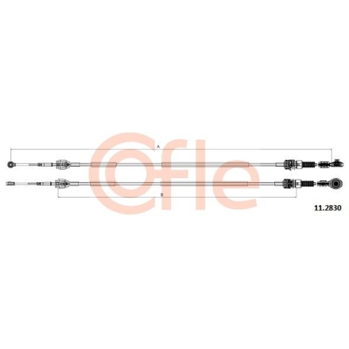 Seilzug Schaltgetriebe Cofle 11.2830 für Renault