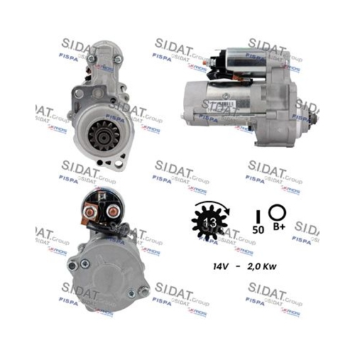 Starter Sidat S12MH0871A2 für Mitsubishi Nissan Volvo Same