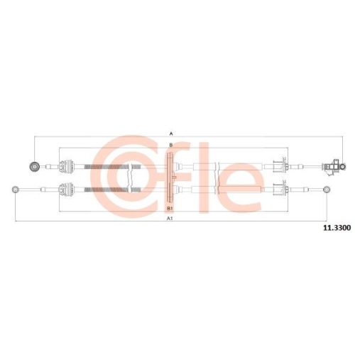 Seilzug Schaltgetriebe Cofle 11.3300 für Citroën Peugeot Citroën/peugeot