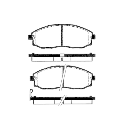 Bremsbelagsatz Scheibenbremse Raicam RA.0856.0 für Hyundai Vorderachse