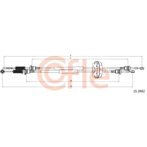 Seilzug Schaltgetriebe Cofle 15.2882 für Nissan Opel Renault