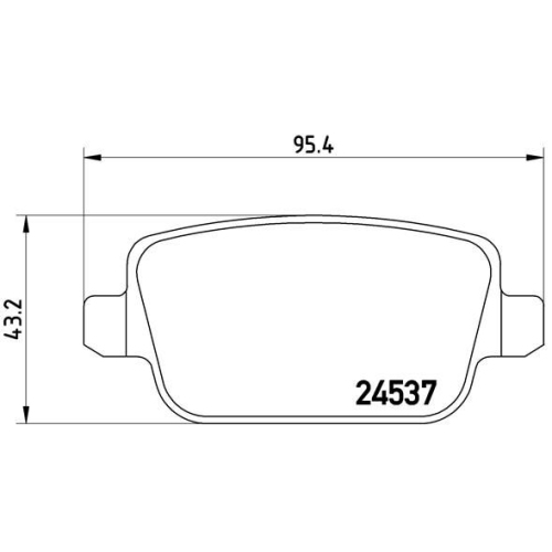 Bremsbelagsatz Scheibenbremse Brembo P24075 Prime Line für Ford Ford (changan)