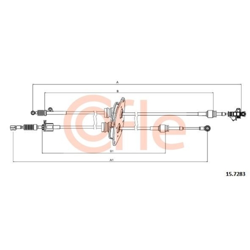 Seilzug Schaltgetriebe Cofle 15.7283 für Citroën Fiat Peugeot Citroën/peugeot