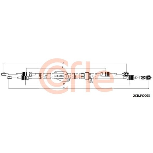 Seilzug Schaltgetriebe Cofle 2CB.FO003 für Ford