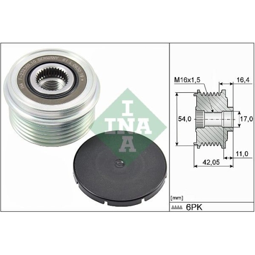 Generatorfreilauf Ina 535 0285 10 für Jaguar Land Rover