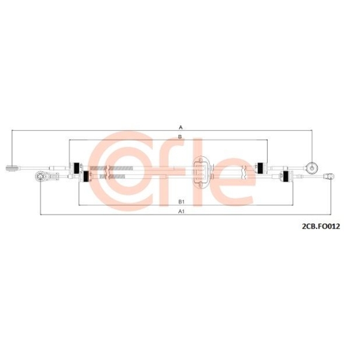 Seilzug Schaltgetriebe Cofle 2CB.FO012 für Ford