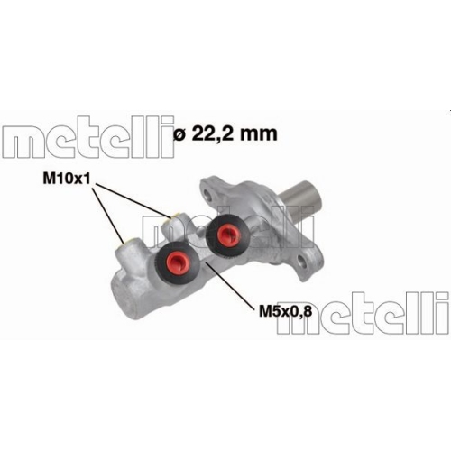 Hauptbremszylinder Metelli 05-0681 für Fiat Abarth