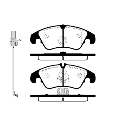 Bremsbelagsatz Scheibenbremse Raicam RA.0913.1 für Ford Vorderachse