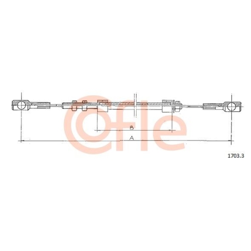 Gaszug Cofle 1703.3 für Iveco