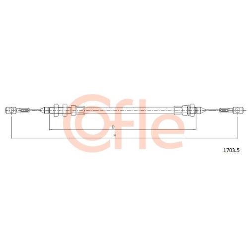 Gaszug Cofle 1703.5 für Iveco