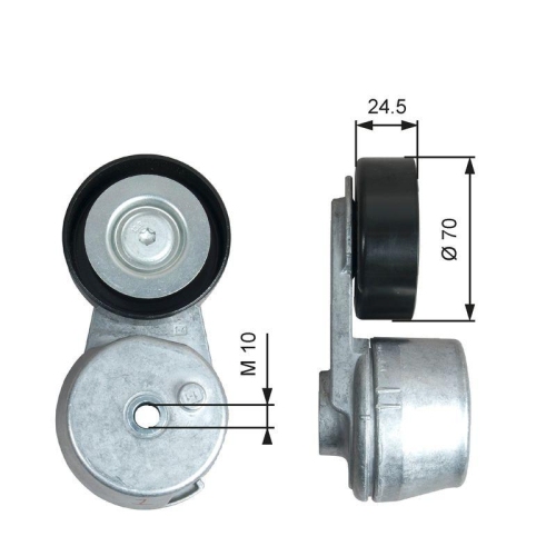 Tendeur De Courroie Courroie Trapézoïdale À Nervures Gates T39375 Drivealign™