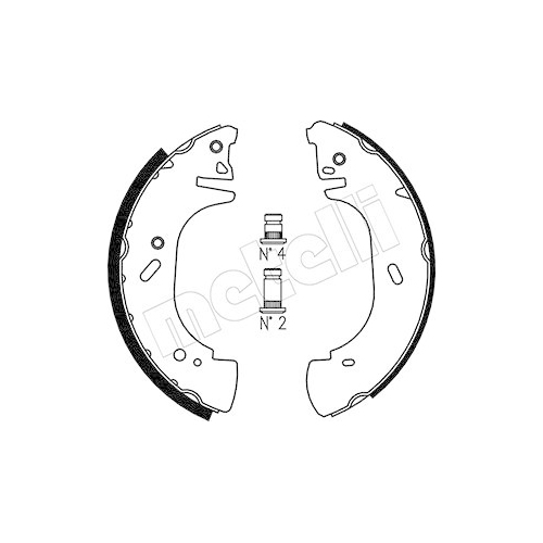 Bremsbackensatz Metelli 53-0313 für Opel Hinterachse