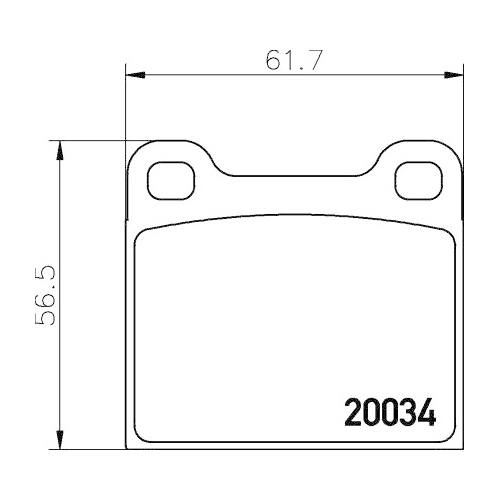 Bremsbelagsatz Scheibenbremse Hella Pagid 8DB 355 007-021 für Alfa Romeo Audi VW