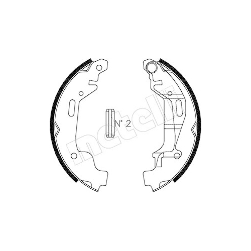 Bremsbackensatz Metelli 53-0314 für Opel Hinterachse