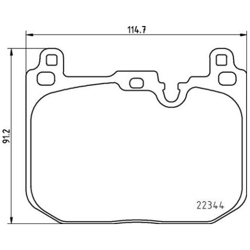 Bremsbelagsatz Scheibenbremse Brembo P06097 Prime Line für Mini Vorderachse