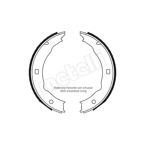 Bremsbackensatz Feststellbremse Metelli 53-0330 für Peugeot Lotus Hinterachse