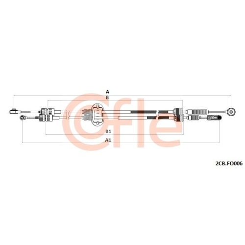 Seilzug Schaltgetriebe Cofle 2CB.FO006 für Ford