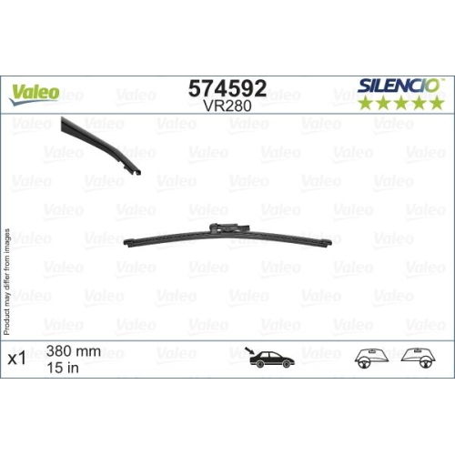 Wischblatt Valeo 574592 Silencio Rear für Land Rover Hinten